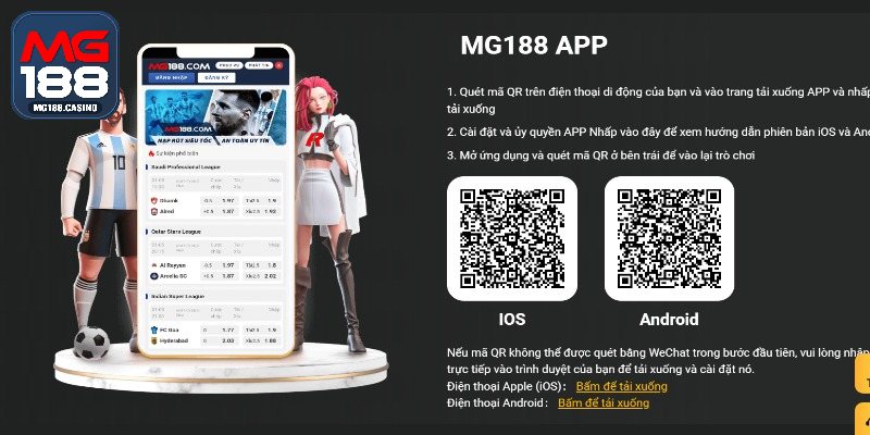 Hướng dẫn tải MG188 trên thiết bị điện thoại