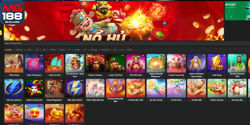 Cá cược slot ấn tượng, đa dạng